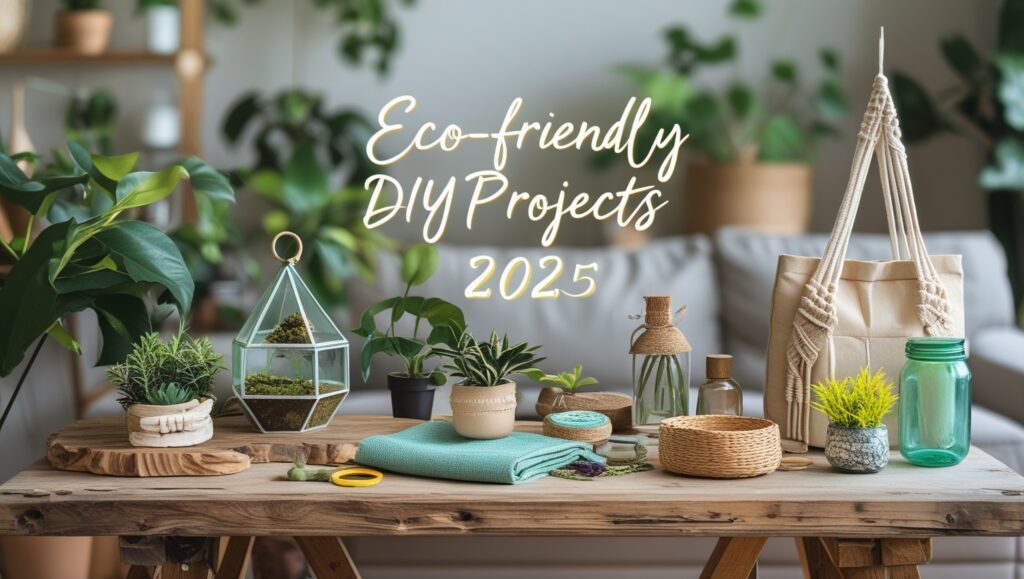 Eco-Friendly DIY Projects 2025 - Sustainable home improvements and green living ideas