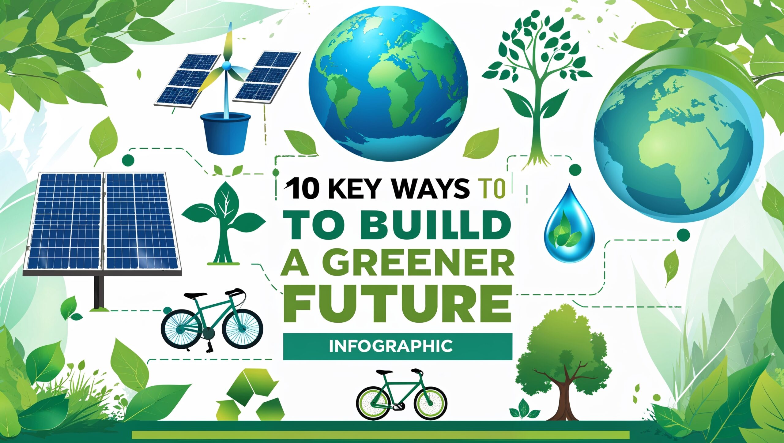 10 Key Ways to Build a Greener Future: Sustainability Infographic