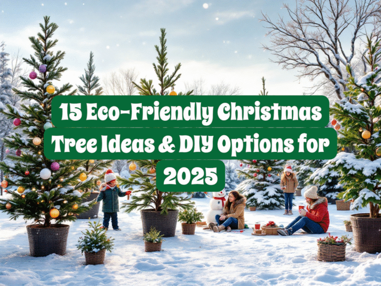 15 Eco-Friendly Christmas Tree Ideas & DIY Options for 2025
